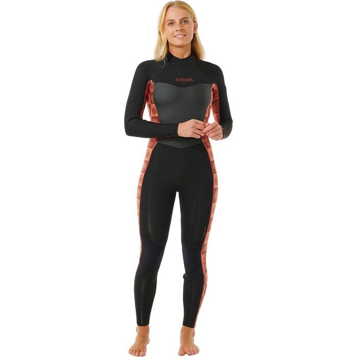 2024 Rip Curl Mujer Dawn Patrol SUB 3/2mm Back Zip Neopreno 151WFS - Rust